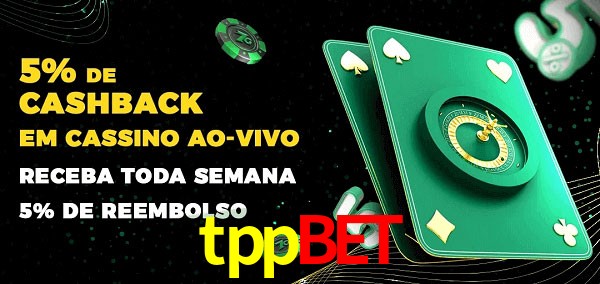 Promoções do cassino ao Vivo tppbet